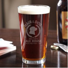Home Wet Bar Hair of the Dog Personalized 16 oz. Glass Pint Glass HWTB1469